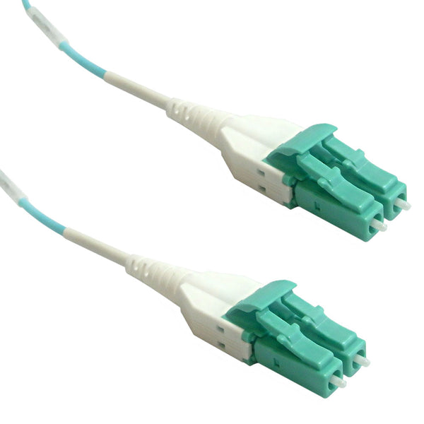 OM3 Multimode Duplex LC/LC Uniboot 50 Micron - Fiber Optic Patch Cable - 2mm Jacket - OFNP Plenum