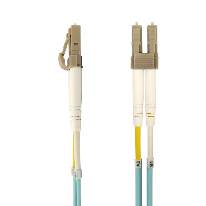 OM4 Multimode Duplex LC/LC 50 Micron - Fiber Optic Patch Cable - 2mm Jacket - OFNP Plenum