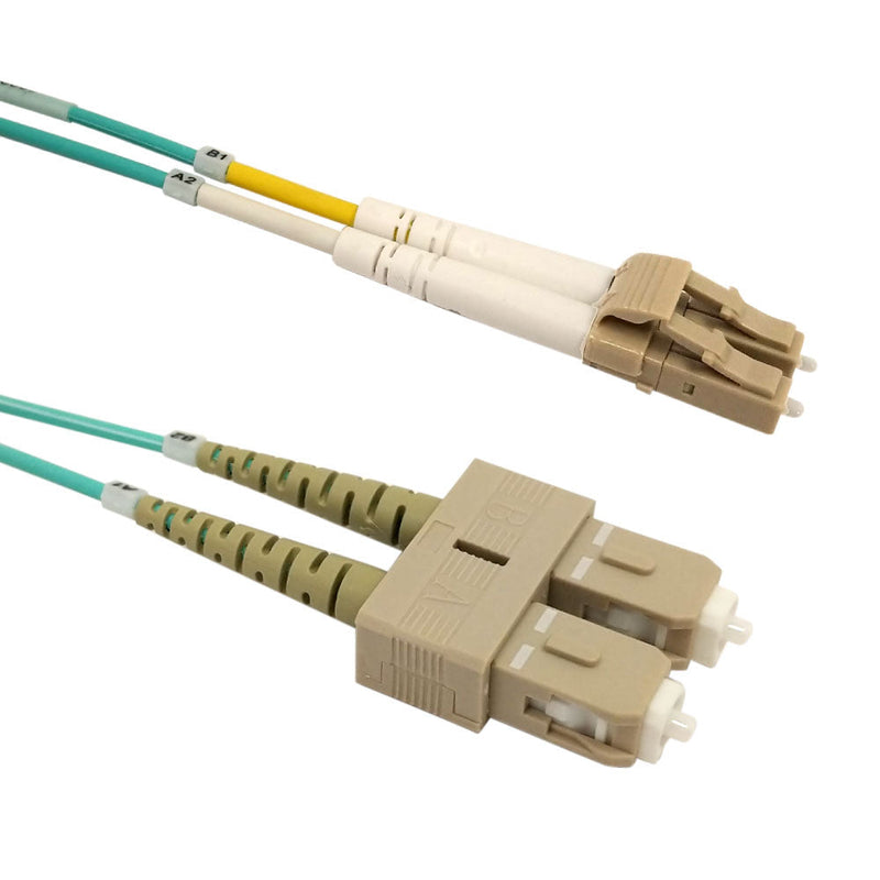 OM4 Multimode Duplex LC/SC 50 Micron - Fiber Optic Patch Cable - 2mm Jacket - LSZH/OFNR