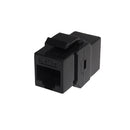 Cat5e RJ45 Female to Female Keystone Coupler - Black