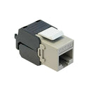 RJ45 Cat6a Slim Profile 180 Degree Jack, 110 Punch-Down Style or Tool-Less