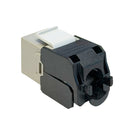 RJ45 Cat6a Slim Profile 180 Degree Jack, 110 Punch-Down Style or Tool-Less