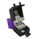 RJ45 Cat6a Slim Profile 180 Degree Jack, 110 Punch-Down Style or Tool-Less