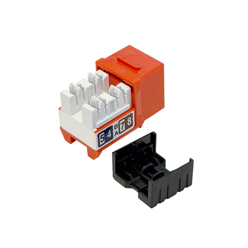 RJ45 Cat6a Slim Profile Jack, 110 Punch-Down