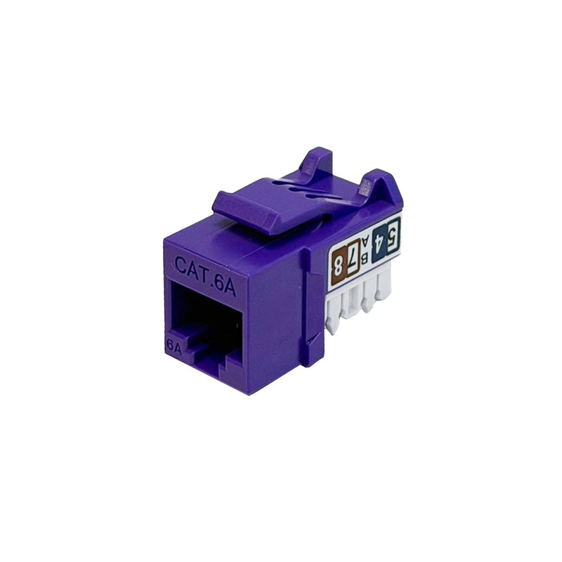 RJ45 Cat6a Slim Profile Jack, 110 Punch-Down