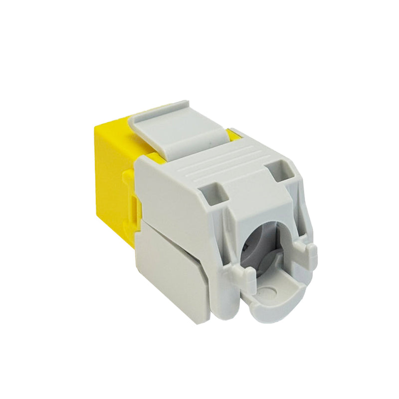 RJ45 Cat6 Slim Profile 180 Degree Jack, 110 Punch-Down or Tool-Less