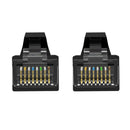 M12 8-pin RJ45 Male Straight to RJ45 Male Straight 1OG CAT6A Drag Chain Cable Assemblies SF/UTP PUR