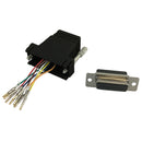 RJ45 Female to DB15 Female Modular Adapter - Black