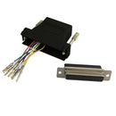 RJ45 Female to DB25 Female Modular Adapter - Black