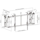 Video Wall TV Mount Bracket - Fully Adjustable - Quick Assembly - Fits Sizes 50-55 inches - Maximum VESA 800x400