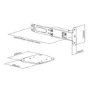 Video Wall Floor Stand - Bolt-Down Base with Safety Kit