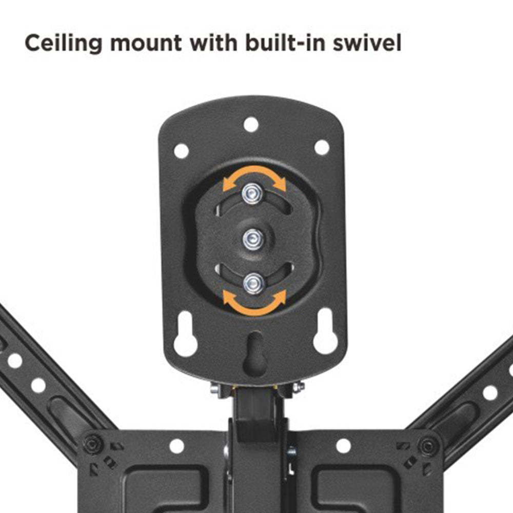 Folding Swivel & Tilt Ceiling Mount Bracket for Flat LCD/LEDs - Fits Sizes 23-55 inches - Maximum VESA 400x400