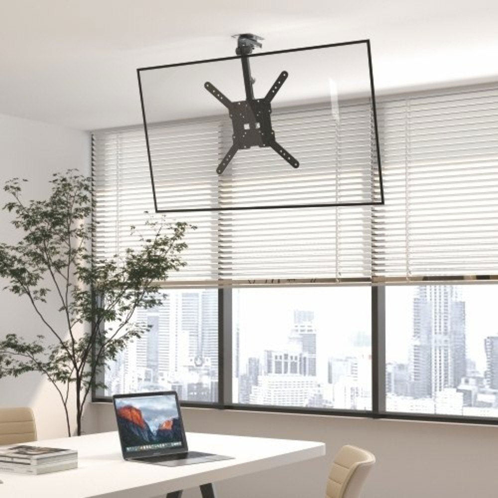 Folding Swivel & Tilt Ceiling Mount Bracket for Flat LCD/LEDs - Fits Sizes 23-55 inches - Maximum VESA 400x400