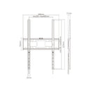 Fixed Portrait TV Wall Mount Bracket for Flat LCD/LEDS - Fits Sizes 37-70 inches - Maximum VESA 400x600