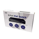 8-Port Gigabit 120W PoE+ Switch + 2-Port RJ45 Uplink - Desktop - Unmanaged - IEEE 802.3at/af