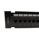 12-Port CAT6 Patch Panel, Self Mount Patch Panel - 110 Punch-Down