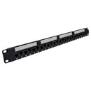 24-Port CAT6A Patch Panel, 19" Rackmount 1U - 110 Punch-Down