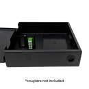 Indoor Wall Mounted Fiber Optic Distribution Box (8 Couplers Maximum) - Black
