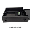 Indoor Wall Mounted Fiber Optic Distribution Box (8 Couplers Maximum) - Black