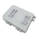 Indoor/Outdoor 16-Port Plastic Fiber Optic Wall Mount Terminal Box White