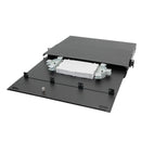 1U Premium LGX Style Sliding Panel (holds 3 cassettes) - Black