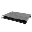 1U Premium LGX Style Sliding Panel (holds 3 cassettes) - Black