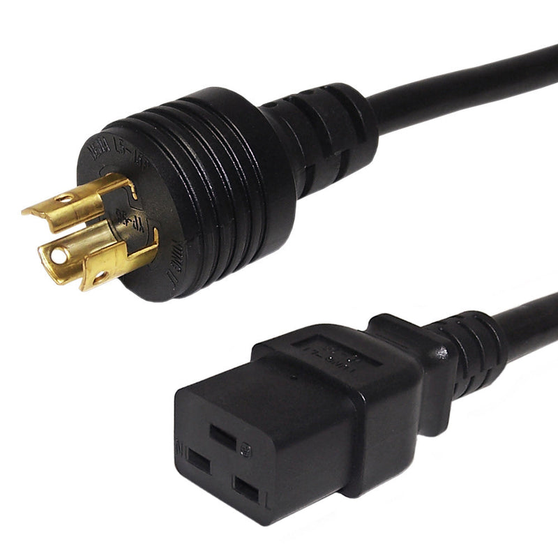 NEMA L5-15P to IEC C19 Power Cable - SJT Jacket