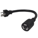 1ft NEMA 6-20P to NEMA L6-20R Power Cable - 12AWG - SJT Jacket (20A 250V)
