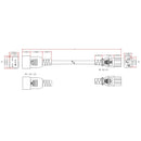 IEC C20 to IEC C15 Power Cable - SJT Jacket