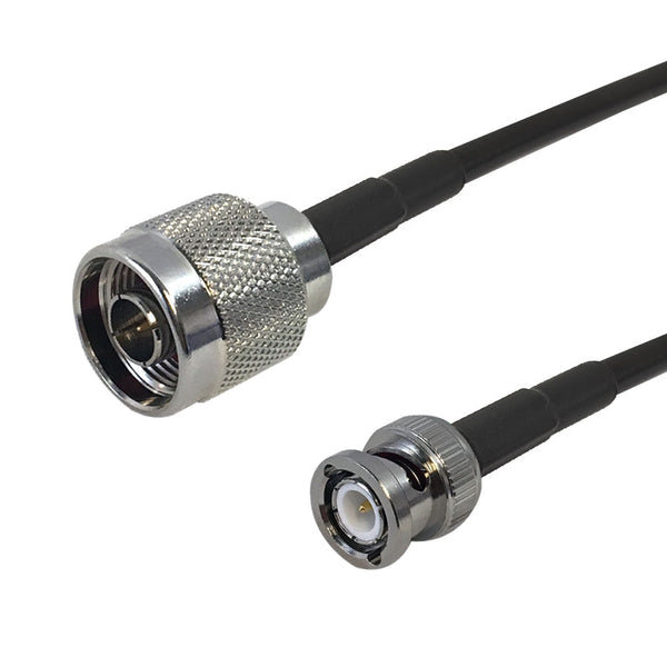 Premium Phantom Cables Brand RF-195 N-Type Male to BNC Male Cable