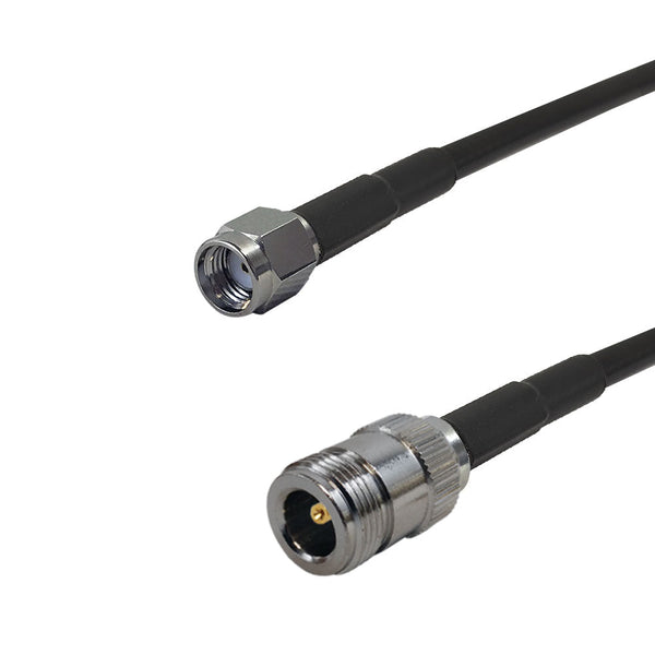 Premium Phantom Cables Brand RF-195 N-Type Female to SMA-RP (Reverse Polarity) Male Cable