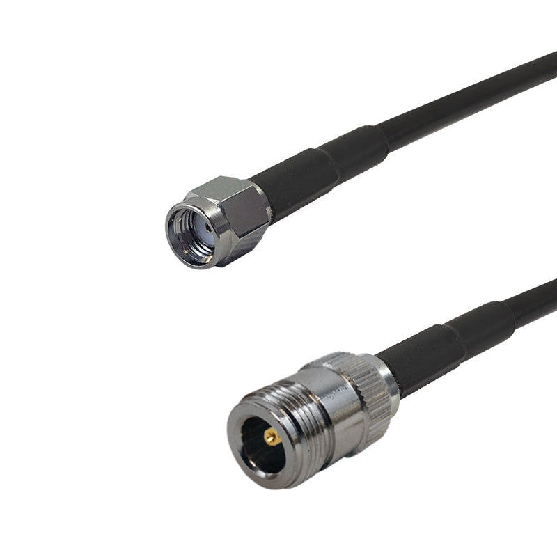 Premium Phantom Cables Brand RF-195 N-Type Female to SMA-RP (Reverse Polarity) Male Cable