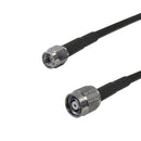 Premium Phantom Cables Times Microwave LMR-195 SMA Male to TNC-RP (Reverse Polarity) Male Cable