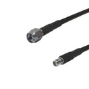 Premium Phantom Cables Times Microwave LMR-195 SMA-RP (Reverse Polarity) Male to SMA-RP (Reverse Polarity) Female Cable