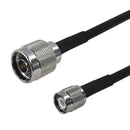 Premium Phantom Cables Brand RF-240 N-Type Male to TNC Male Cable