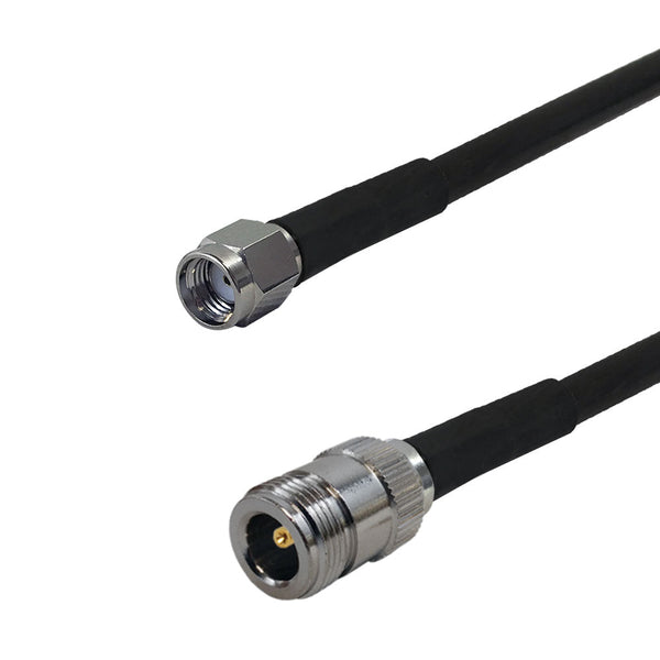 Premium Phantom Cables Brand RF-240 N-Type Female to SMA-RP (Reverse Polarity) Male Cable