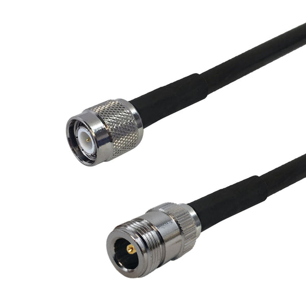 Premium Phantom Cables Times Microwave LMR-240 Ultra Flex N-Type Female to TNC Male Cable