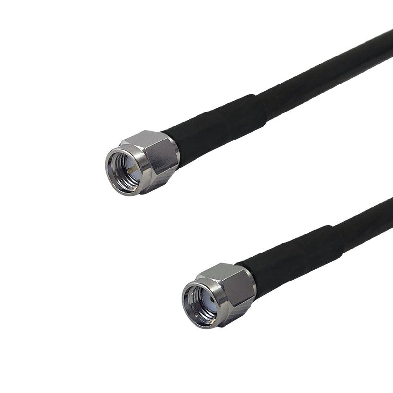 Premium Phantom Cables Times Microwave LMR-240 SMA Male to SMA-RP (Reverse Polarity) Male Cable
