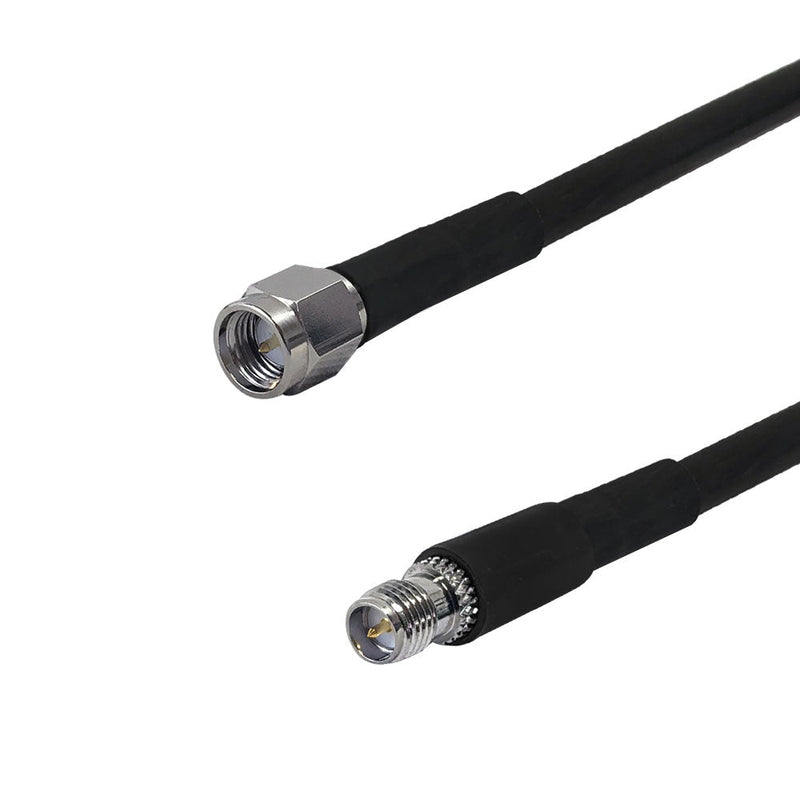 Premium Phantom Cables Times Microwave LMR-240 SMA Male to SMA-RP (Reverse Polarity) Female Cable