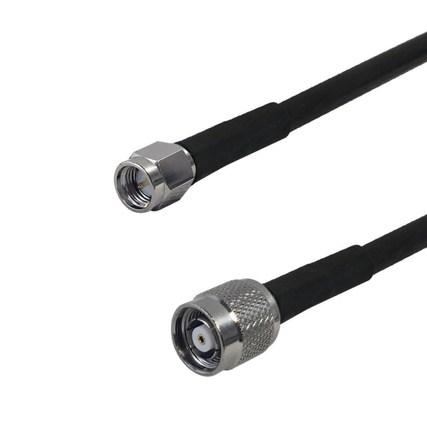 Premium Phantom Cables Times Microwave LMR-240 SMA Male to TNC-RP (Reverse Polarity) Male Cable