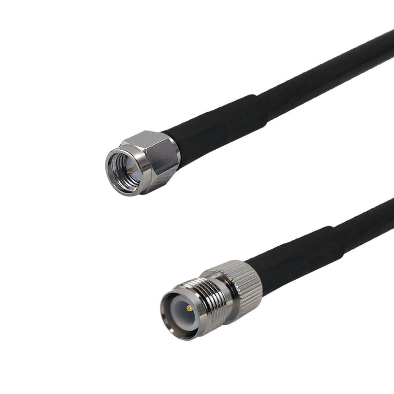 Premium Phantom Cables Times Microwave LMR-240 SMA Male to TNC-RP (Reverse Polarity) Female Cable