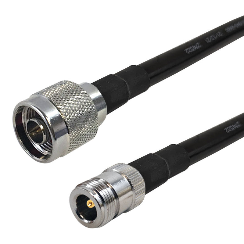 Premium Phantom Cables Times Microwave LMR-400 N-Type Male to N-Type Female Cable