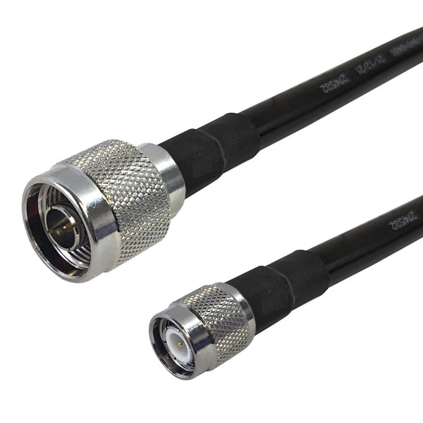 Premium Phantom Cables Times Microwave LMR-400 N-Type Male to TNC Male Cable