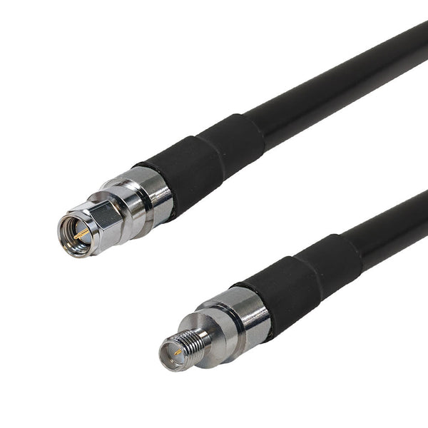 Premium Phantom Cables Times Microwave LMR-400 SMA Male to SMA-RP (Reverse Polarity) Female Cable