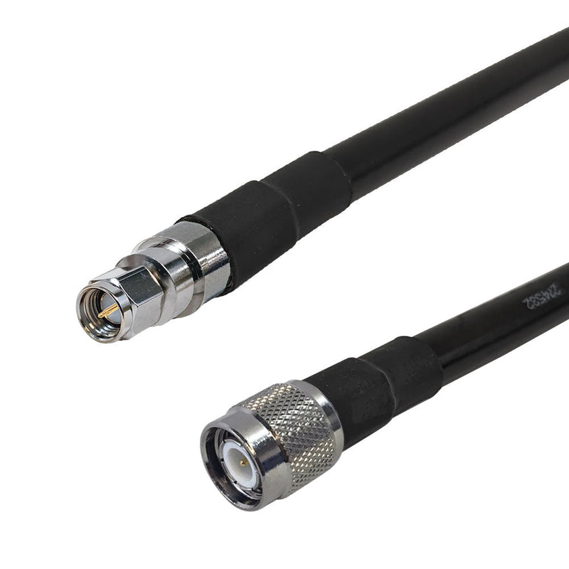 Premium Phantom Cables Times Microwave LMR-400 Ultra Flex SMA Male to TNC Male Cable