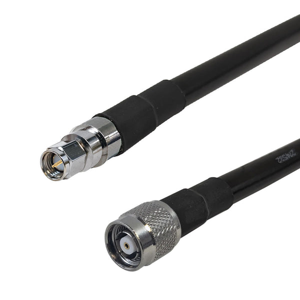 Premium Phantom Cables Times Microwave LMR-400 SMA Male to TNC-RP (Reverse Polarity) Male Cable