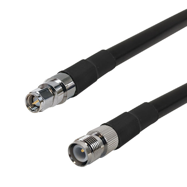 Premium Phantom Cables Times Microwave LMR-400 Ultra Flex SMA Male to TNC-RP (Reverse Polarity) Female Cable