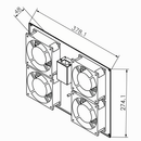 Network Cabinet Cooling System  - Replacement Fans for RM-1105 and RM-1110 Server Cabinets