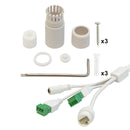 4MP 2x Dome IP Camera - 2.8mm Fixed Lens - WDR - Low Light IR - IK10 - WHITE