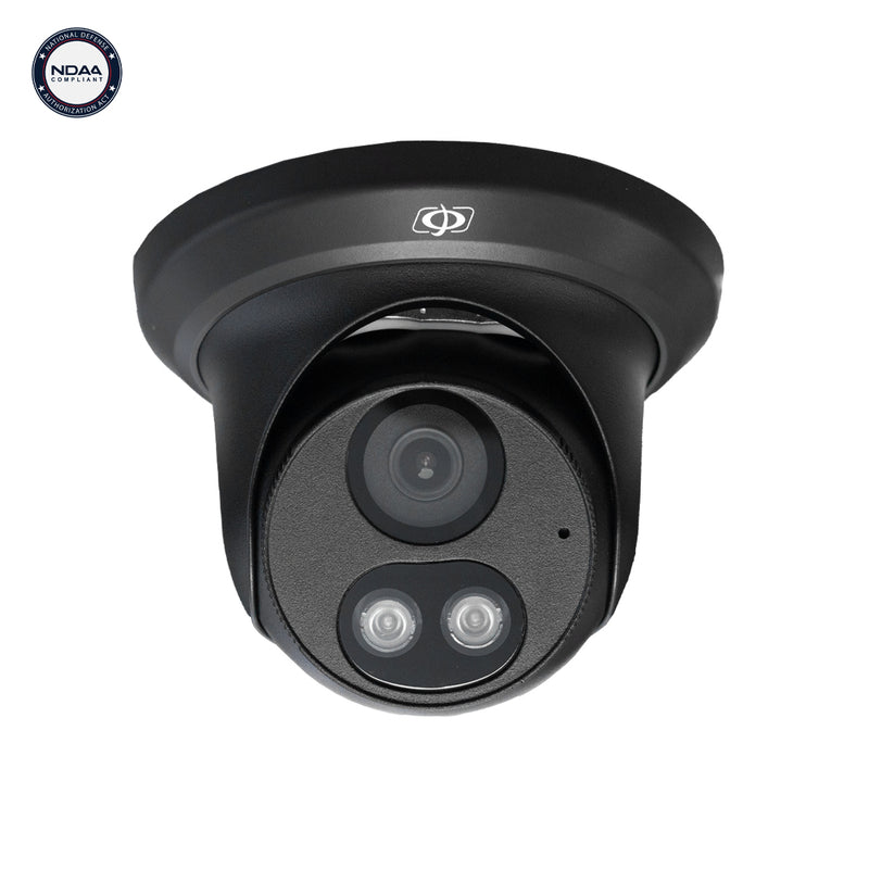 8MP Turret IP Camera - 2.8mm Lens - AI - Color Night Vision - Microphone/Speaker - IP67 Rated